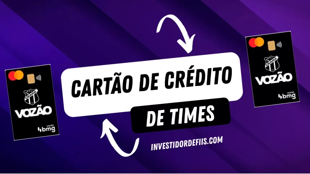 Cartão de crédito de times