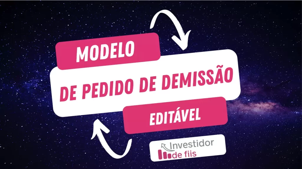 Modelo de pedido de demissão