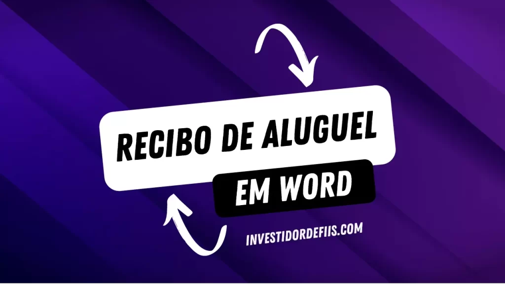 Recibo de aluguel em Word Download